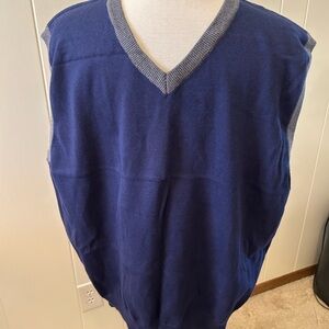 Club Room Navy V-Neck Sweater Vest